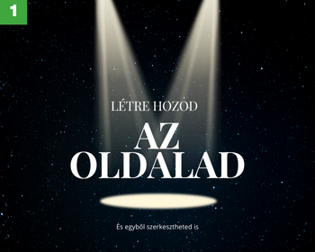 Létrehozod az oldalad